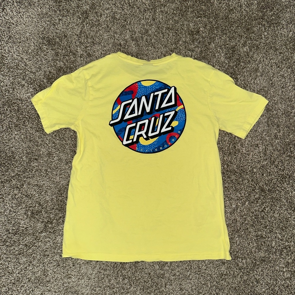 Santa Cruz Tee in Bright Yellow